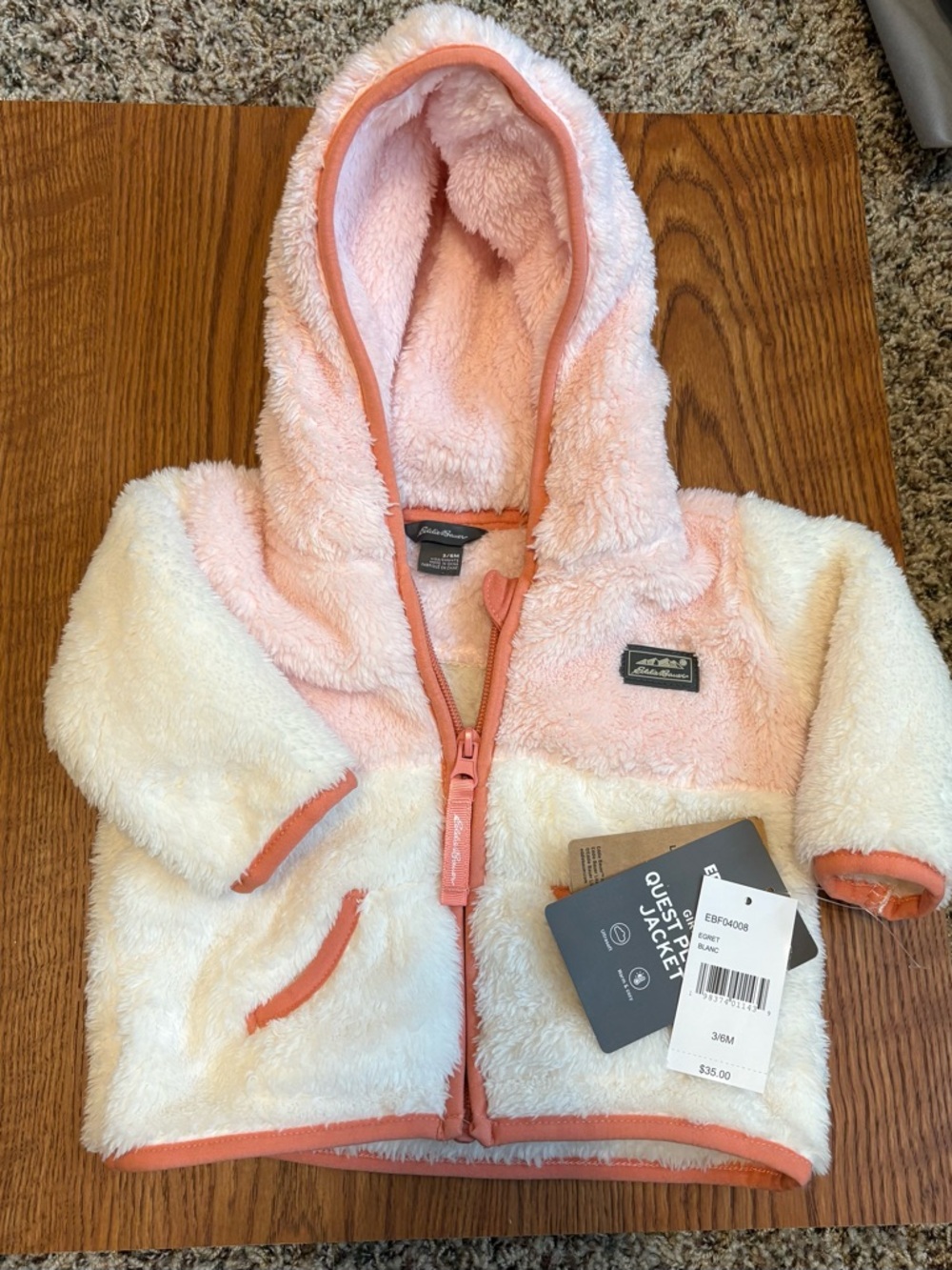 Eddie Bauer Fuzzy Infant Jacket